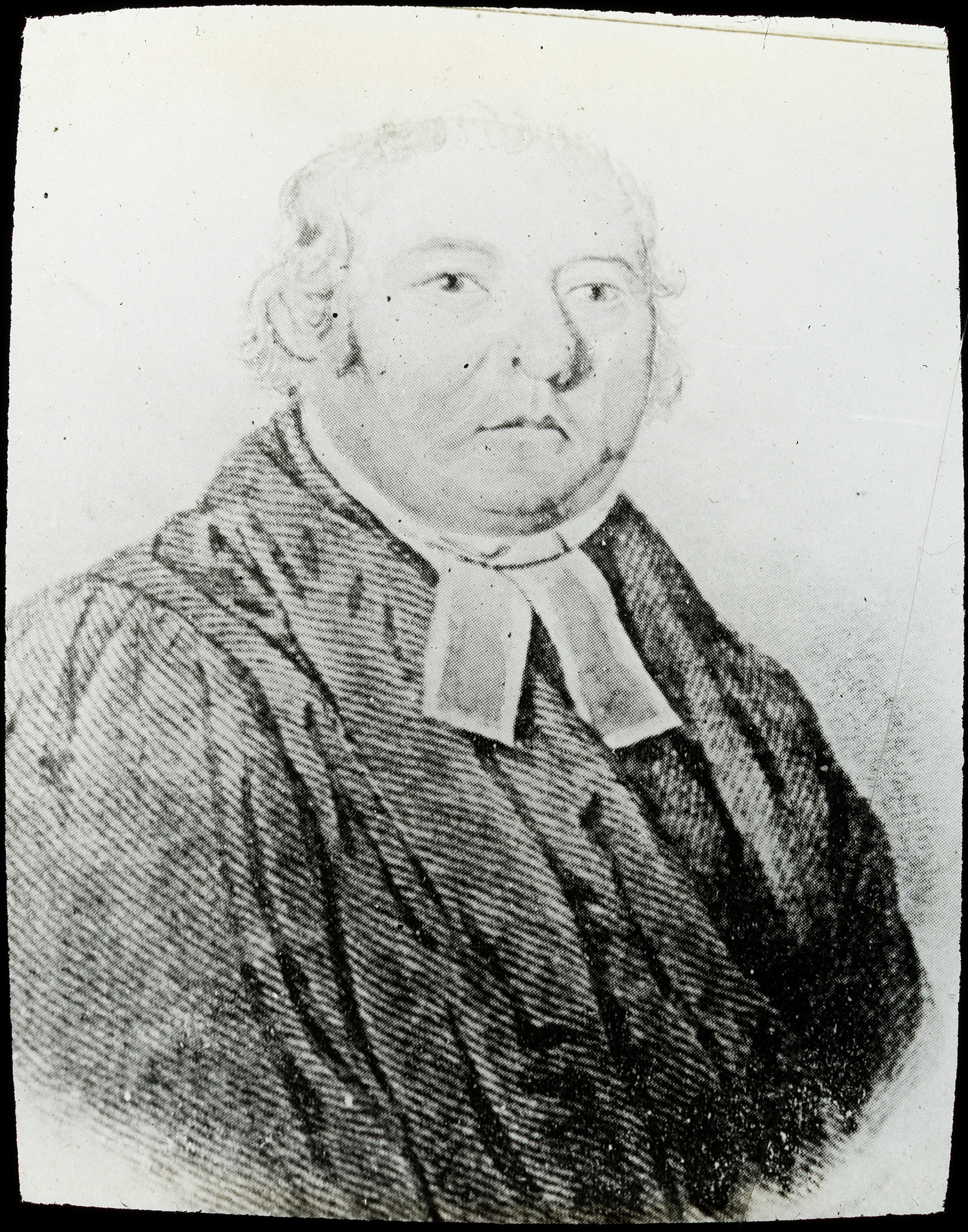 Portrait drawing of Rev. Samuel Ironside.